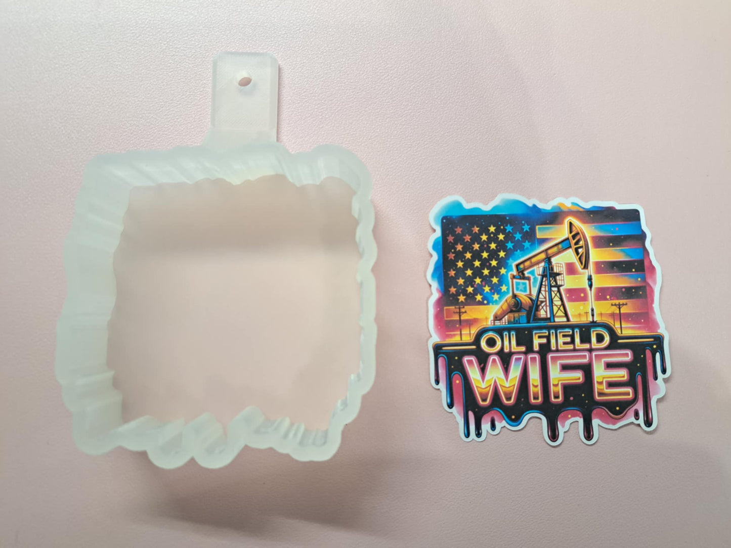 Oil Field Wife Cardstock Silicone Mold, Aroma Bead Molds, Premium Cardstock Images