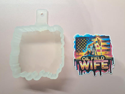 Oil Field Wife Cardstock Silicone Mold, Aroma Bead Molds, Premium Cardstock Images