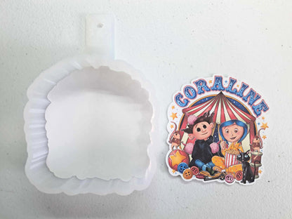 Coraline Jumping Mouse Circus for Cardstock Silicone Mold, Aroma Bead Molds, Premium Cardstock Images