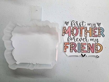 First My Mother Forever My Friend Leopard Print Cardstock Silicone Mold, Aroma Bead Molds, Premium Cardstock Images