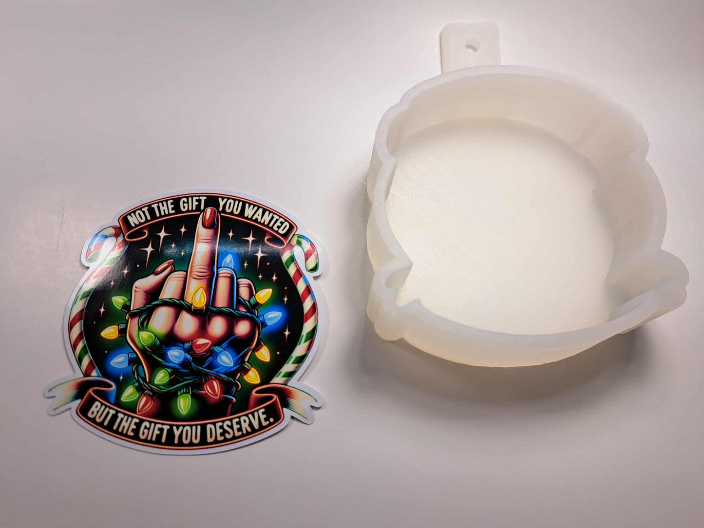 Not The Gift You Wanted Cardstock Silicone Mold, Aroma Bead Molds, Car Freshies, Premium Cardstock Images