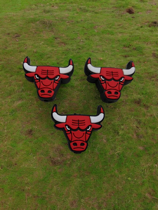Chicago Bulls Logo - NBA Basketball Silicone Focal Bead - 1242