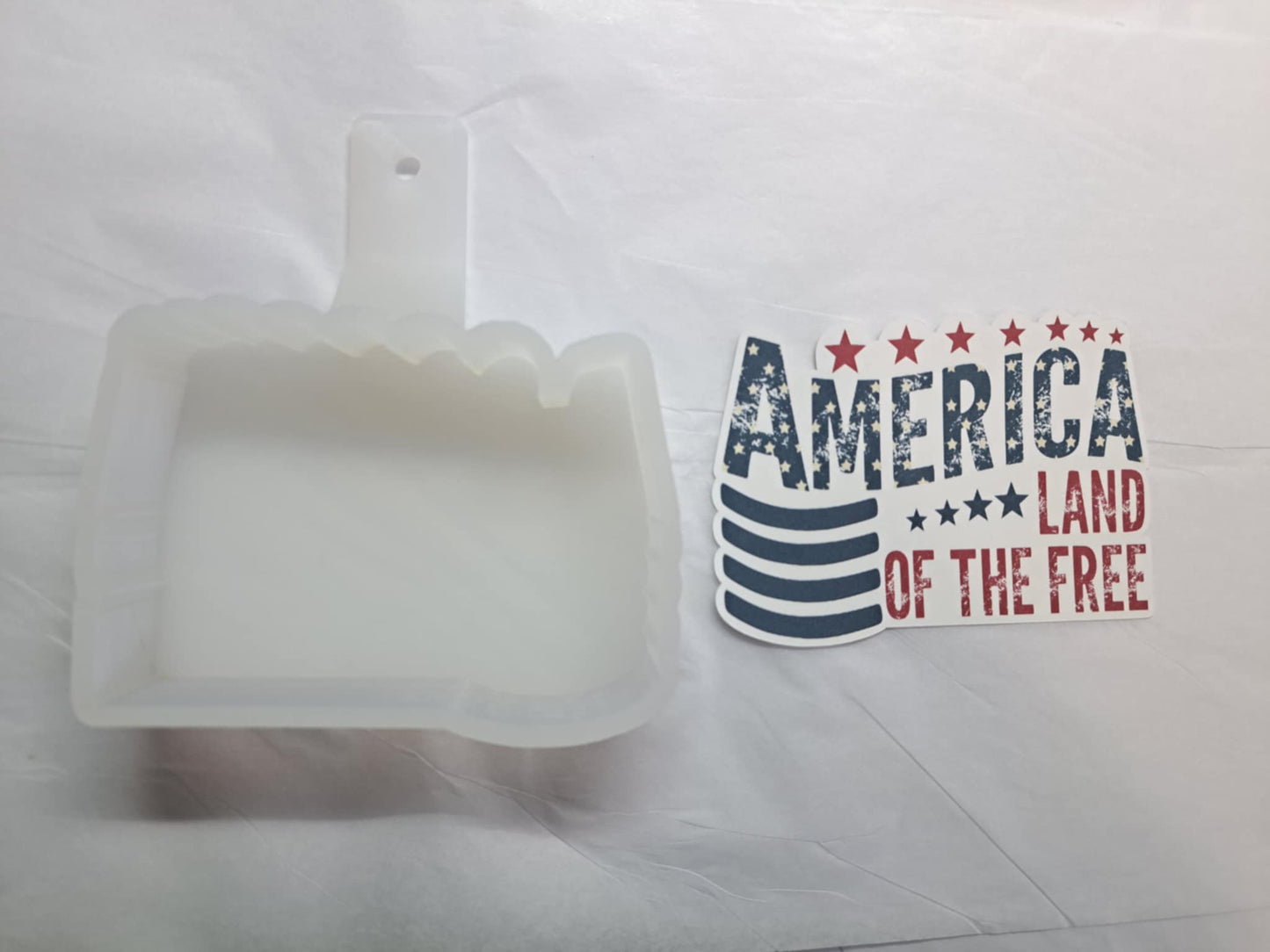 America Land of the Free Cardstock Silicone Mold, Aroma Bead Molds, Premium Cardstock Images