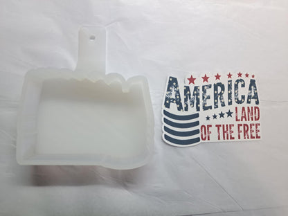America Land of the Free Cardstock Silicone Mold, Aroma Bead Molds, Premium Cardstock Images