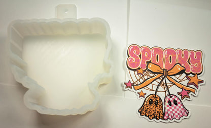 Spooky Ghost Cherries Cardstock Silicone Mold, Aroma Bead Molds, Premium Cardstock Images
