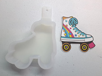 Roller Skate Cardstock Silicone Mold, Aroma Bead Molds, Car Freshie Mold, Premium Cardstock Images