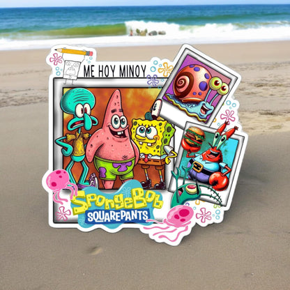 SpongeBob Squarepants Polaroids Cardstock Silicone Mold, Aroma Bead Molds, Premium Cardstock Images