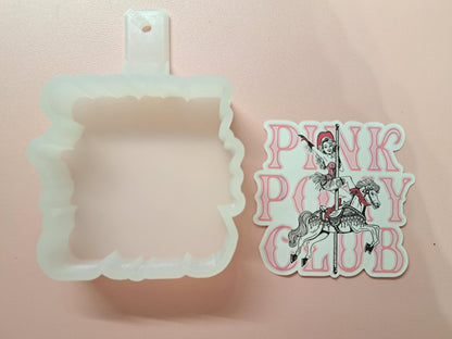 Pink Pony Club Cardstock Silicone Mold, Aroma Bead Molds, Premium Cardstock Images