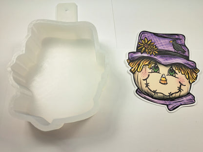 Scarecrow Portrait: Face With Hat Cardstock Silicone Mold, Aroma Bead Molds, Premium Cardstock Images