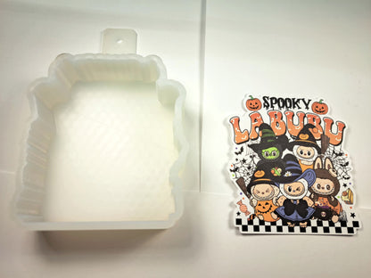 Spooky Labubu Cardstock Silicone Mold, Aroma Bead Molds, Premium Cardstock Images