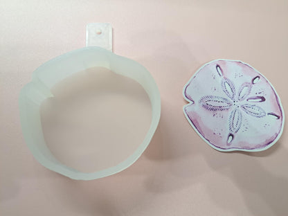 Sand Dollar Pastel Watercolor Cardstock Silicone Mold, Aroma Bead Molds, Premium Cardstock Images