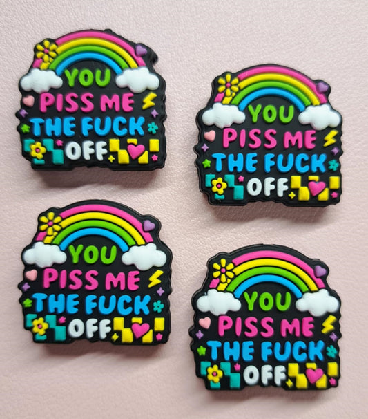 You Piss Me The Fuck Off Silicone Focal Bead
