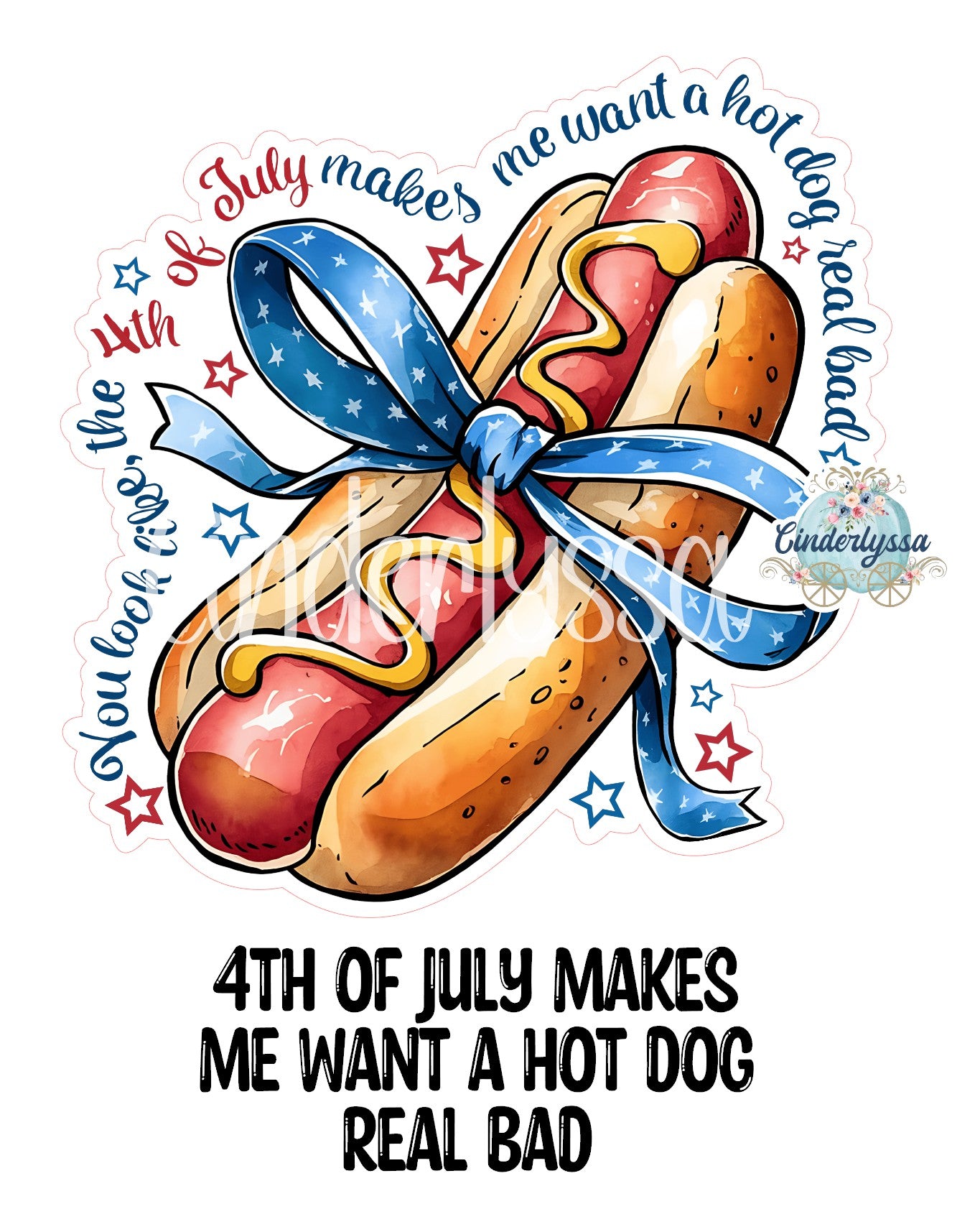 4th of July Makes Me Want a Hot Dog Real Bad Cardstock Silicone Mold, Aroma Bead Molds, Premium Cardstock Images