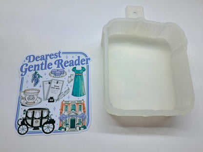 Dearest Gentle Reader Bridgerton Cardstock Silicone Mold, Aroma Bead Molds, Car Freshies, Premium Cardstock Images