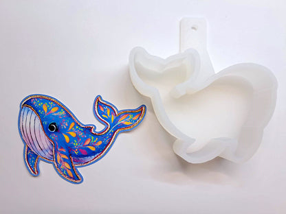 Preppy Summer Whale Cardstock Silicone Mold, Aroma Bead Molds, Premium Cardstock Images