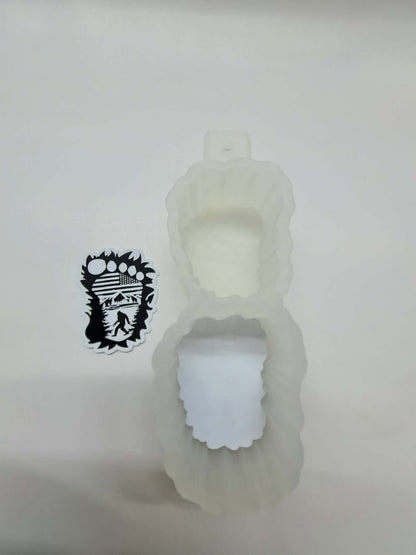 VENT CLIP: Bigfoot Footprint Two Cavity Small Vent Clip Size Cardstock Silicone Mold, Aroma Bead Molds, Premium Cardstock Images