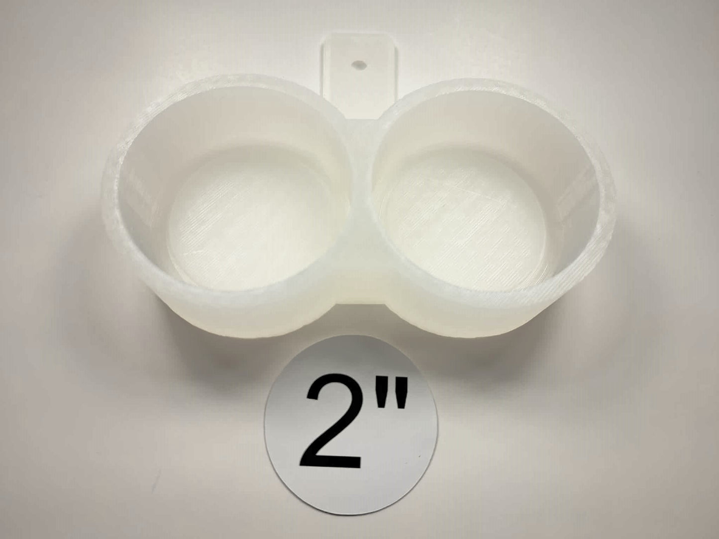 2 Inch Round Dual Cavity Mold WITH Curved Edge around Image Cardstock Silicone Mold, Aroma Bead Molds