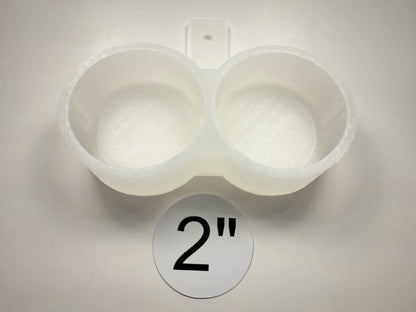 2 Inch Round Dual Cavity Mold WITH Curved Edge around Image Cardstock Silicone Mold, Aroma Bead Molds