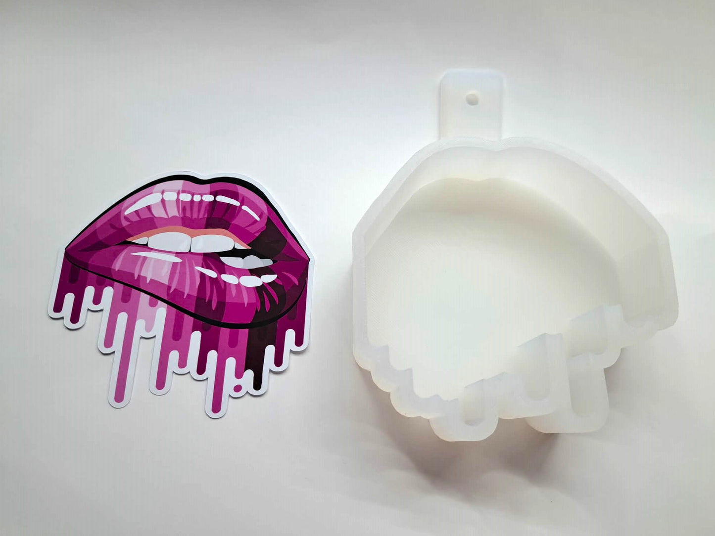 Dripping Lips Cardstock Silicone Mold, Aroma Bead Molds, Premium Cardstock Images