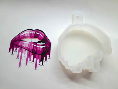 Dripping Lips Cardstock Silicone Mold, Aroma Bead Molds, Premium Cardstock Images