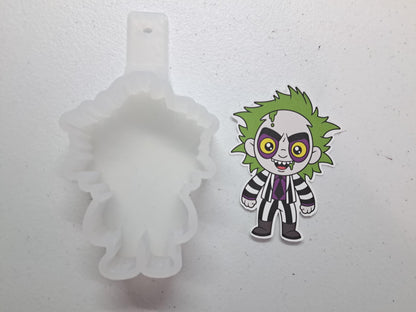 Beetlejuice/Horror Movie Cardstock Silicone Mold, Aroma Bead Molds