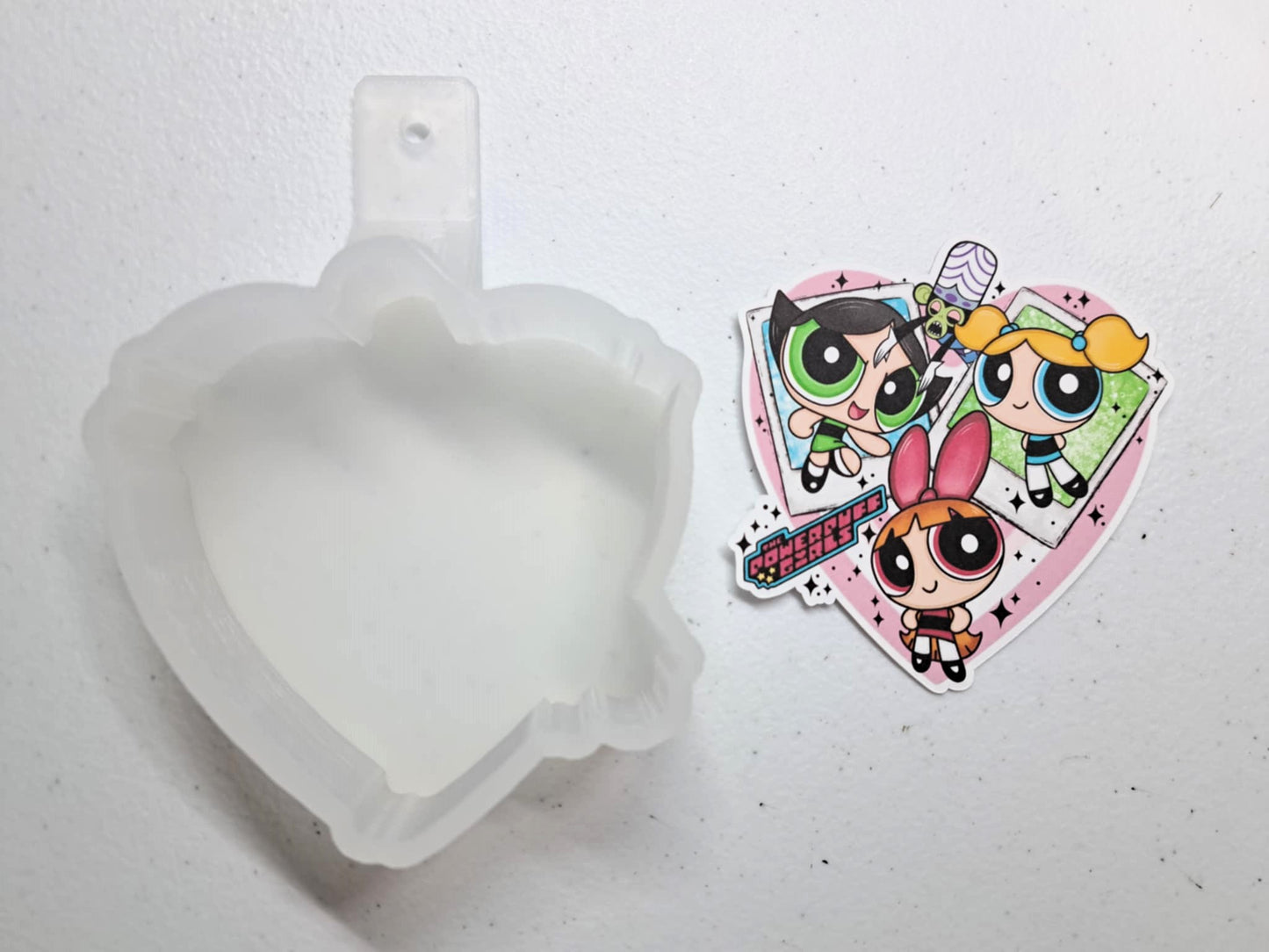 Powerpuff Girls Collage Cardstock Silicone Mold, Aroma Bead Molds, Premium Cardstock Images
