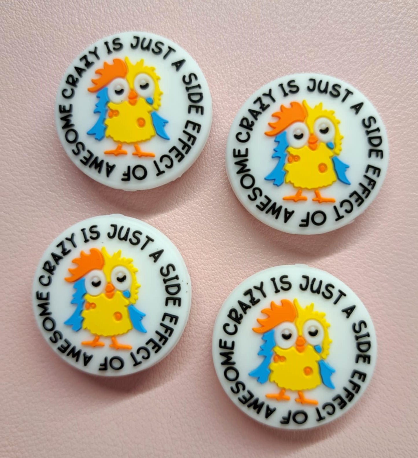 Crazy Is Just A Side Effect of Awesome Silicone Focal Bead