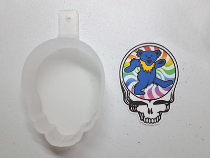 Grateful Dead: Steal Your Face Skull Cardstock Silicone Mold, Aroma Bead Molds,Car Freshener Mold, Premium Cardstock Images