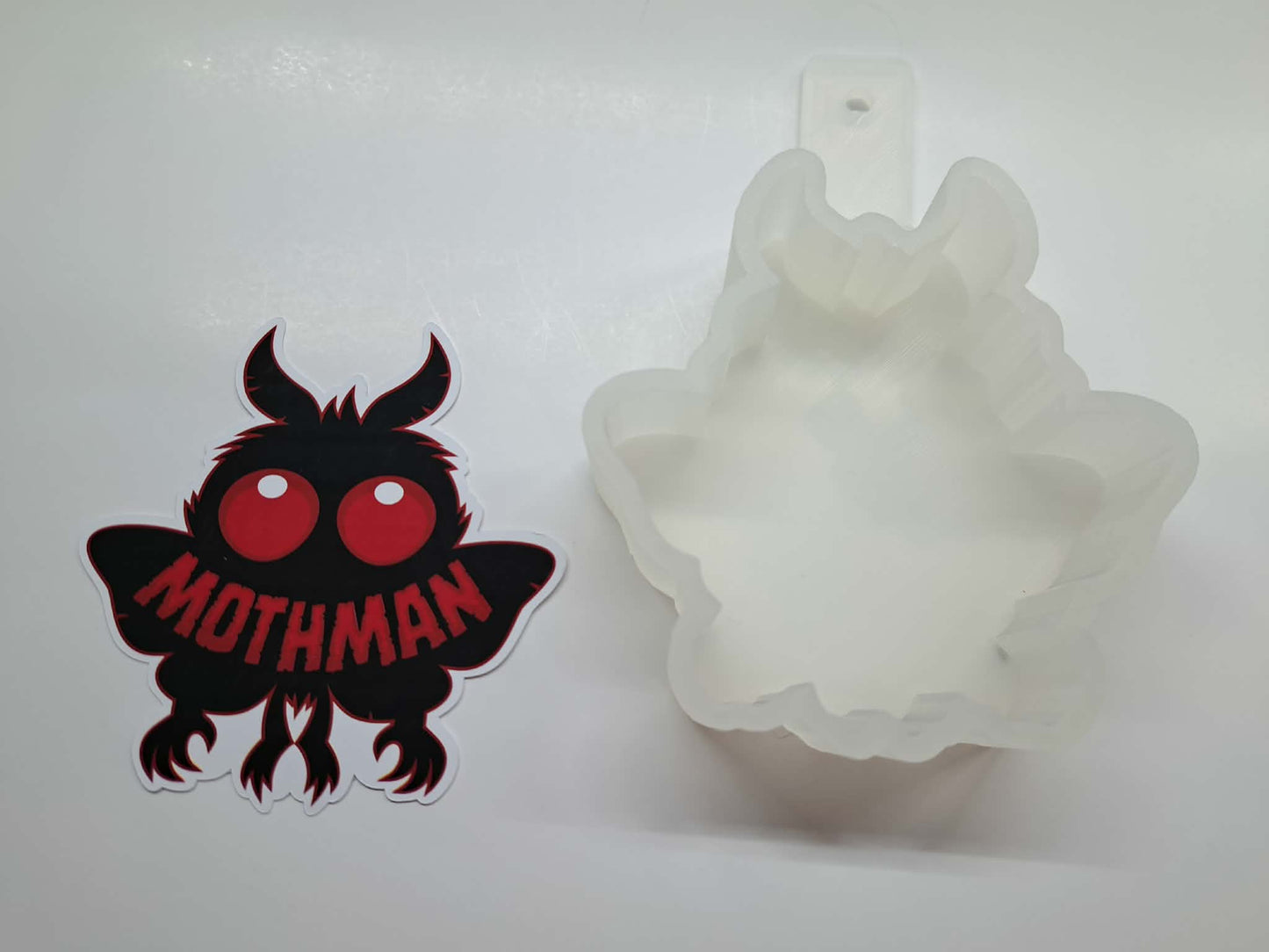 Mothman Cryptid Cardstock Silicone Mold, Aroma Bead Molds, Premium Cardstock Images