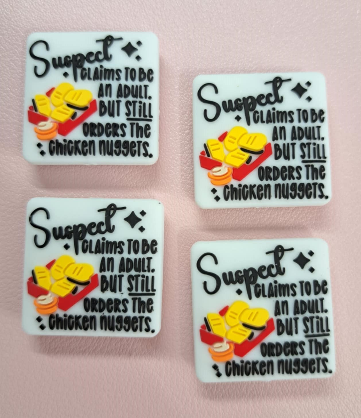 Suspect Claims To Be An Adult But Still Orders Chicken Nuggets Silicone Focal Bead