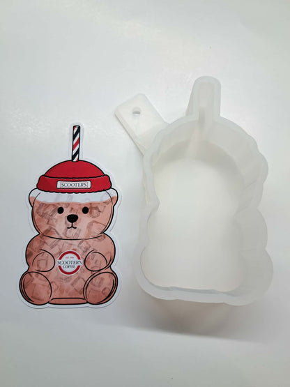 Coffee & Soda Bears Cardstock Silicone Mold, Aroma Bead Molds, Car Freshies, Premium Cardstock Images