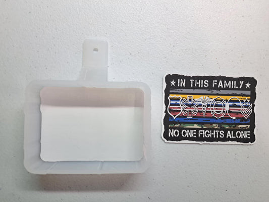 First Responders & Thin Line Flag: EMT, Nurse, Military Cardstock Silicone Mold, Premium Cardstock Images