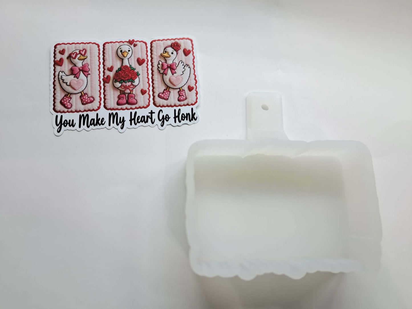 You Make My Heart Go Honk Cardstock Silicone Mold, Aroma Bead Molds, Premium Cardstock Images