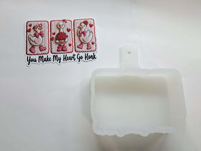 You Make My Heart Go Honk Cardstock Silicone Mold, Aroma Bead Molds, Premium Cardstock Images