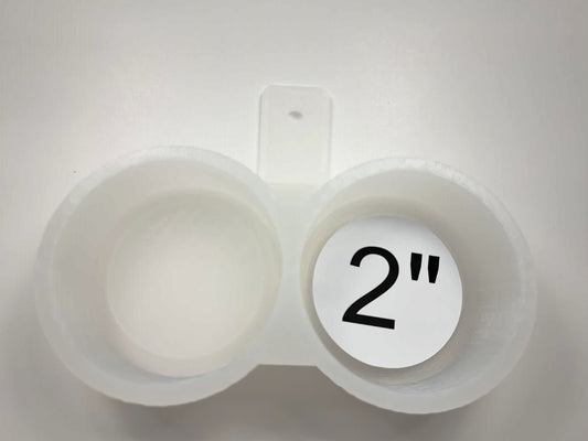 2 Inch Round Dual Cavity Mold WITH Curved Edge around Image Cardstock Silicone Mold, Aroma Bead Molds