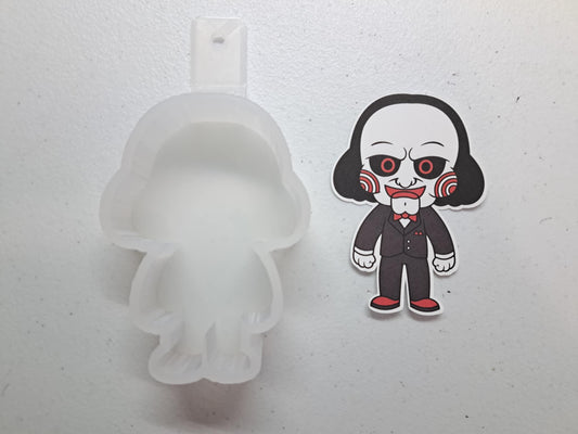 Jigsaw/Billy/Horror Movie Cardstock Silicone Mold, Aroma Bead Molds