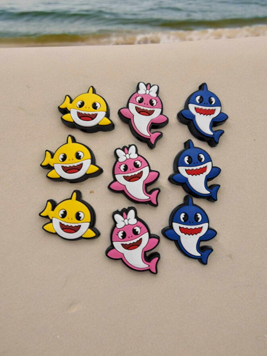 Baby Shark Silicone Focal Bead - 0191