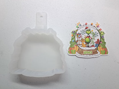 Christmas Movie Snow Globes Cardstock Silicone Mold, Aroma Bead Molds, Premium Cardstock Images