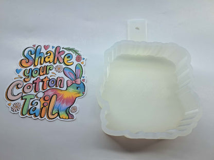 Shake Your Cotton Tail Cardstock Silicone Mold, Aroma Bead Molds, Premium Cardstock Images