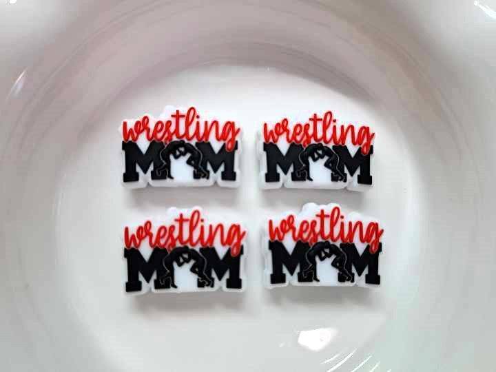 Wrestling Mom Silicone Focal Bead