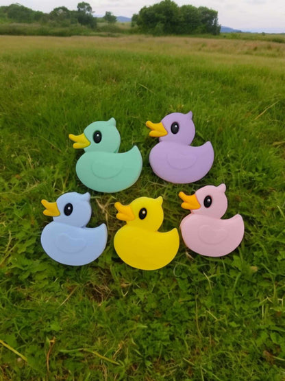 Colorful/Yellow Duck Silicone Focal Bead