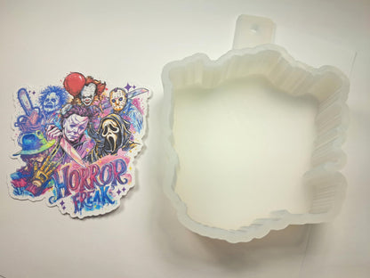 Horror Freak Cardstock Silicone Mold, Aroma Bead Molds, Car Freshies, Premium Cardstock Images