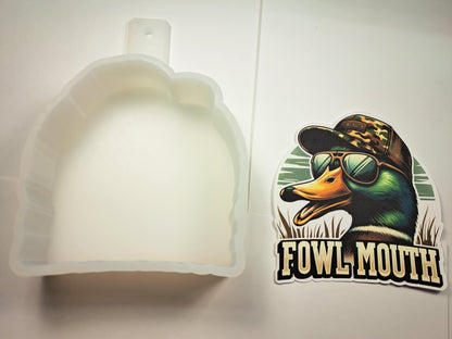 Fowl Mouth Duck Cardstock Silicone Mold, Aroma Bead Molds, Premium Cardstock Images