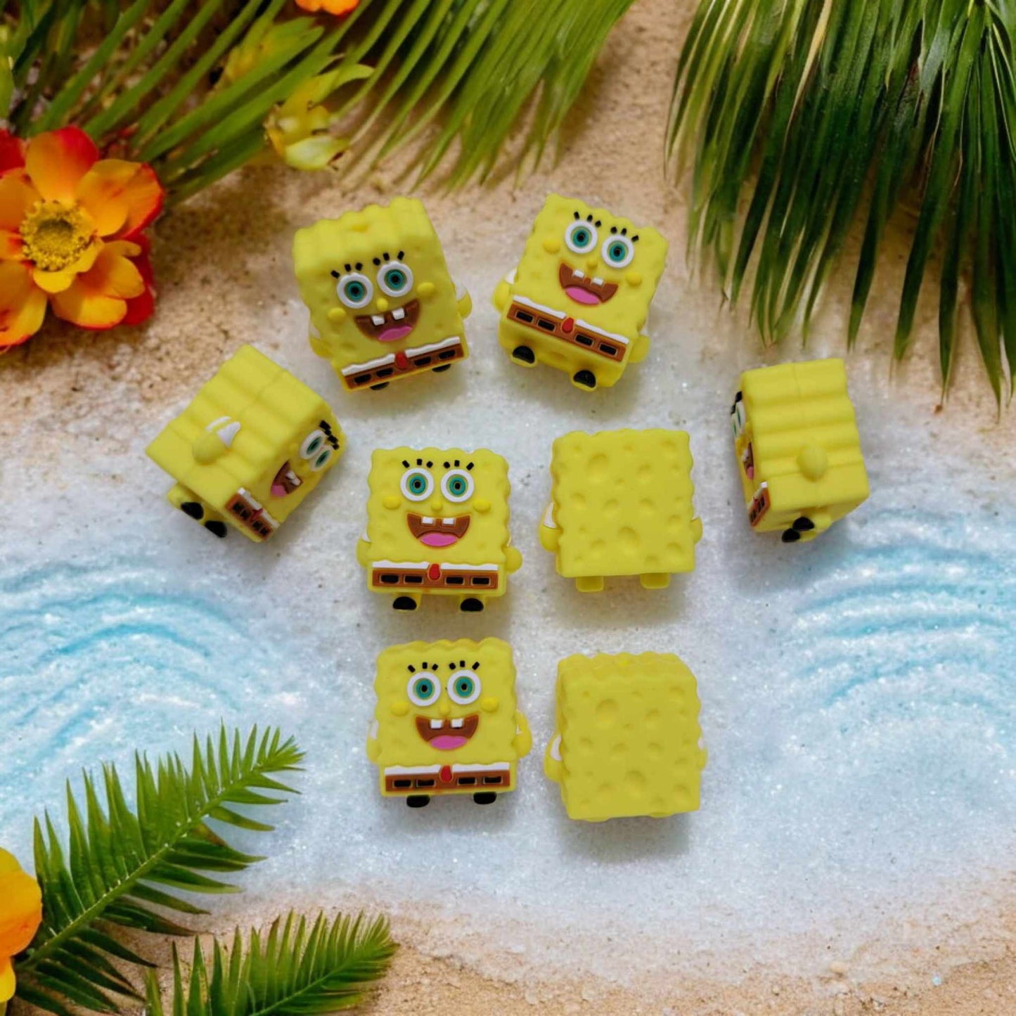 SpongeBob 3D Full Body Silicone Focal Bead