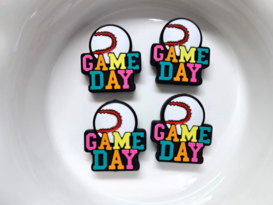 Game Day With Baseball Silicone Focal Bead