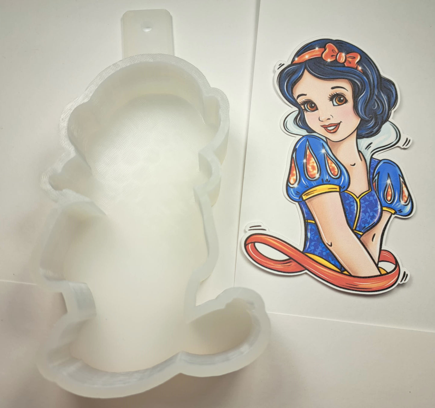 Princess Snow White: Seven Dwarfs, Evil Queen, Magic Mirror Cardstock Silicone Mold, Aroma Bead Molds, Premium Cardstock Images