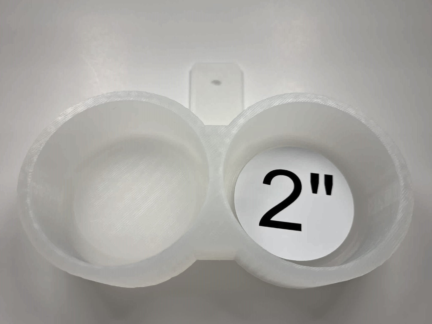 2 Inch Round Dual Cavity Mold WITH Curved Edge around Image Cardstock Silicone Mold, Aroma Bead Molds