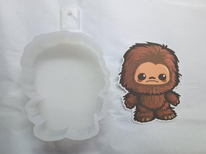 Baby Sasquatch Cardstock Silicone Mold, Aroma Bead Molds, Premium Cardstock Images