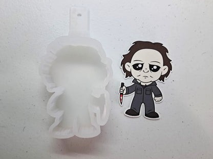Michael Myers/Halloween/Horror Movie Cardstock Silicone Mold, Aroma Bead Molds