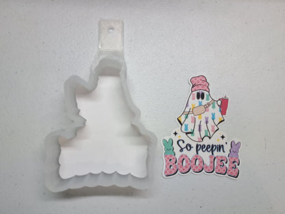 Boojee Holiday Ghost: Easter & St. Patrick's Day Cardstock Silicone Mold, Aroma Bead Molds, Premium Cardstock Images